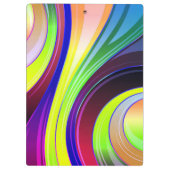 Künstlerischer Swirl Klemmbrett (Rückseite)