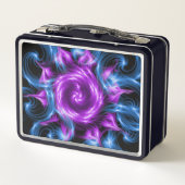 Künstlerischer Swirl Metall Brotdose (Rückseite)