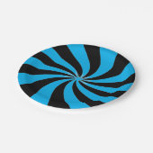 Künstlerischer Swirl Pappteller (Schrägansicht)