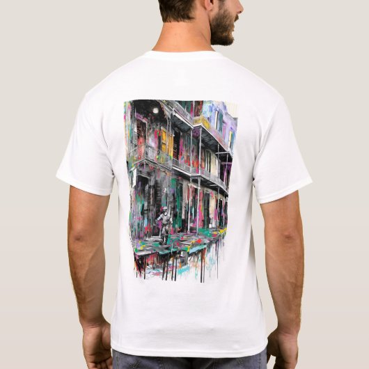 KÜNSTLERISCHER T - Shirt der NEUEN Kunst (Rückseite)