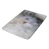 künstlerischer Tierwolf Badematte (Schrägansicht)