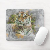 künstlerischer Tiger 3 Mousepad (Mit Mouse)