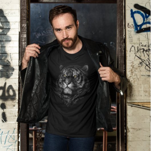 Künstlerischer Tiger Head Graphic T-Shirt