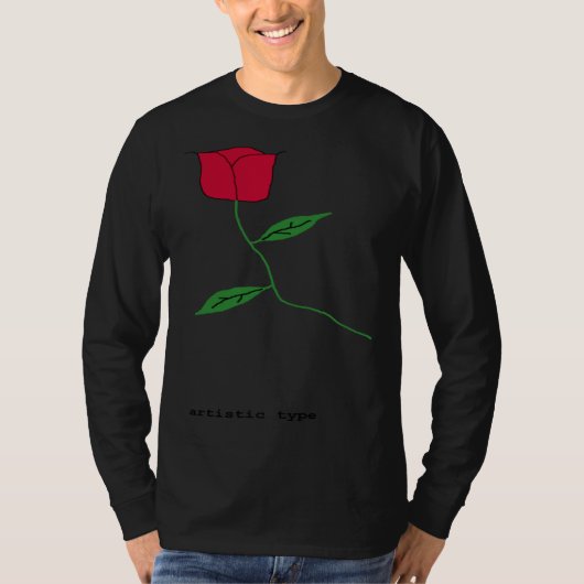 Künstlerischer Typ T-Shirt (Vorderseite)