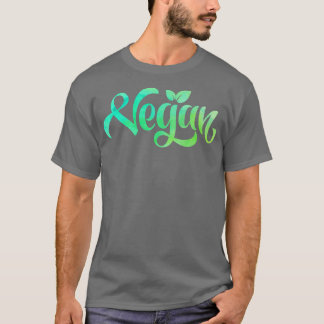 Künstlerischer Veganer Typo T-Shirt