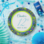 Künstlerischer, vielfarbiger, beliebter, benutzerd pappteller (Party)