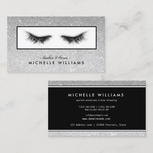 Künstlerischer Visitenkarte (Vorne/Hinten)