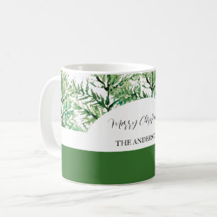 Künstlerischer Wasserfarbenbaum Personalisiert Kaffeetasse
