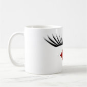 Künstlerischer weiblicher Chic-Eyelashes-u. Kaffeetasse (Links)