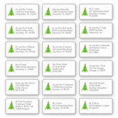 Künstlerischer Weihnachtsbaum 18 individuelle Name Aufkleber (Vorderseite)