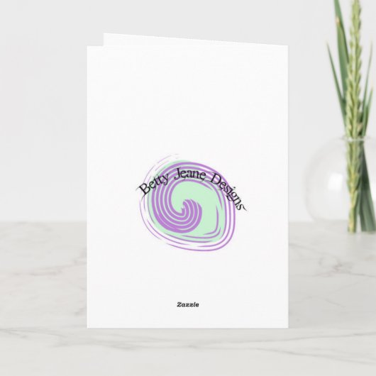 Künstlerischer Weihnachtsbaum Feiertagskarte (Rückseite)