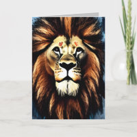 Künstlerischer Wilder Afrikanische Löwe