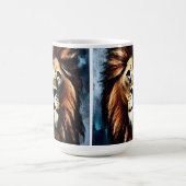 Künstlerischer Wilder Afrikanische Löwe Kaffeetasse (Mittel)