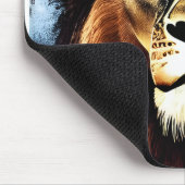 Künstlerischer Wilder Afrikanische Löwe Mousepad (Ecke)