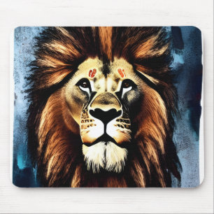 Künstlerischer Wilder Afrikanische Löwe Mousepad