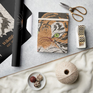 Künstlerischer Wildtiger Geschenkpapier