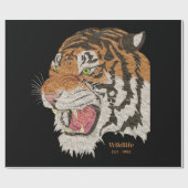 Künstlerischer Wildtiger Geschenkpapier (Flach)