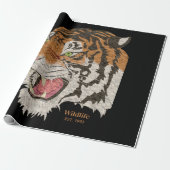 Künstlerischer Wildtiger Geschenkpapier (Ungerollt)