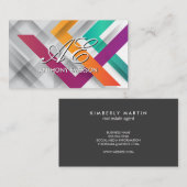 Künstlerischer zeitgenössischer Hintergrund Visitenkarte (Vorne/Hinten)