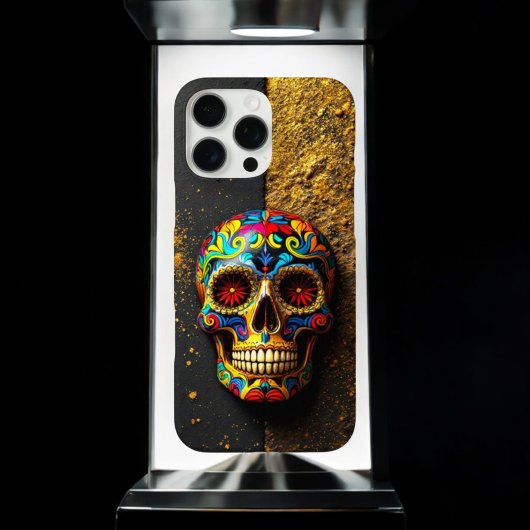 künstlerischer Zuckerschädel Case-Mate iPhone Hülle