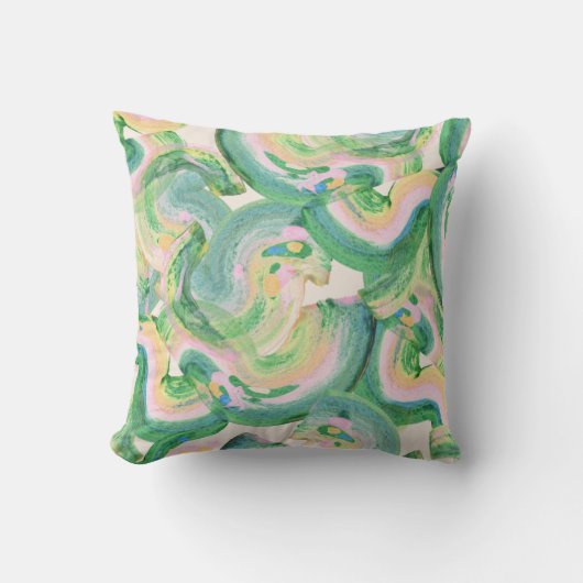künstlerisches Abstrakt Kissen (Vorderseite)