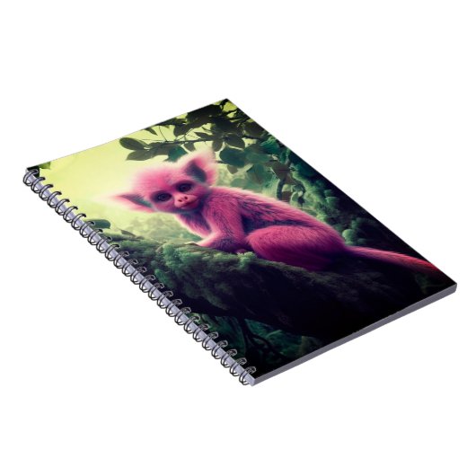 Künstlerisches Affendesign Notizblock (Rechte Seite)