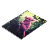 Künstlerisches Affendesign Notizblock (Linke Seite)