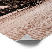 Künstlerisches antikes Foto High Street Columbus O Poster (Ecke)