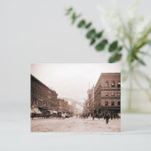 Künstlerisches antikes Foto High Street Columbus O Postkarte (Stehend Vorderseite)