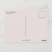 Künstlerisches antikes Foto High Street Columbus O Postkarte (Rückseite)