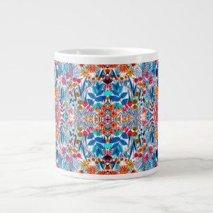 Künstlerisches Aquarell Wildblume Jumbo-Tasse
