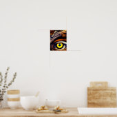 Künstlerisches Auge Poster (Küche)