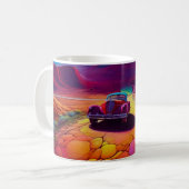 Künstlerisches Auto Kaffeetasse (Vorderseite Links)