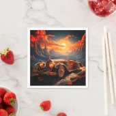 Künstlerisches Auto Serviette (Beispiel)