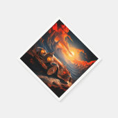 Künstlerisches Auto Serviette (Ecke)