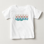 Künstlerisches Baden | Künstlerische Schwimmillust Baby T-shirt (Vorderseite)