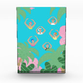 Künstlerisches Baden | Künstlerische Schwimmillust Fotoblock (Vorderseite)