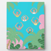 Künstlerisches Baden | Künstlerische Schwimmillust Fotoplatte (Vorderseite)