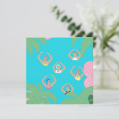 Künstlerisches Baden | Künstlerische Schwimmillust Karte (Stehend Vorderseite)