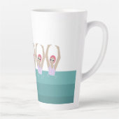 Künstlerisches Baden | Künstlerische Schwimmillust Milchtasse (Rechts)