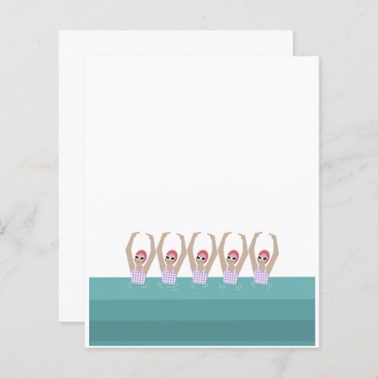 Künstlerisches Baden | Synchro Schwimmplanpapier (Vorne/Hinten)