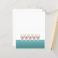 Künstlerisches Baden | Synchro Schwimmplanpapier