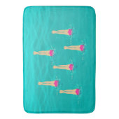 Künstlerisches Baden unter Wasser Badematte (Vorderseite Vertikal)