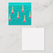 Künstlerisches Baden unter Wasser Begleitkarte (Vorne/Hinten)