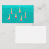 Künstlerisches Baden unter Wasser Begleitkarte (Vorne/Hinten)