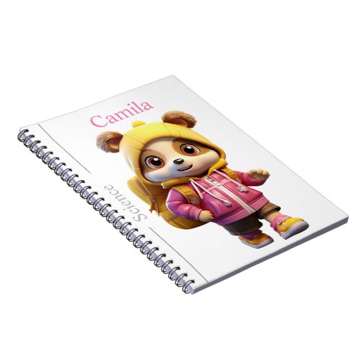 Künstlerisches Bärenmagazin - Schulmaterial Notizblock (Rechte Seite)