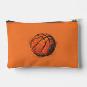 Künstlerisches Basketball Sport Custom Kids Zubehörtasche (Rückseite)