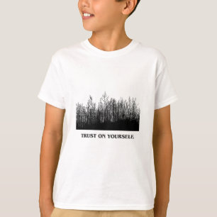 Künstlerisches Baum-Silhouetten-Grafik-Shirt T-Shirt