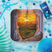 Künstlerisches Baumdesign Pappteller (Party)