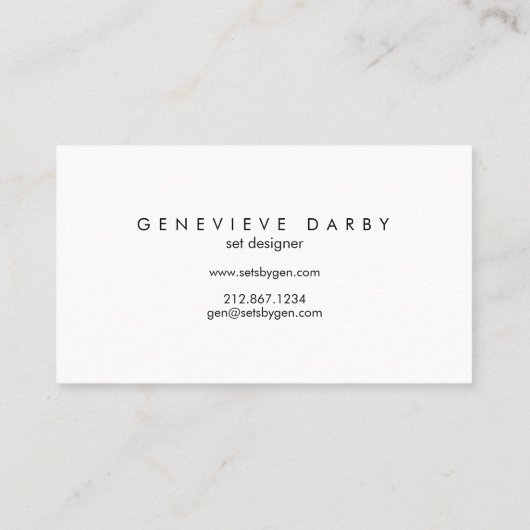 Künstlerisches Black Paint Stroke Script Abstrakt Visitenkarte (Rückseite)